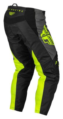 Pantalón Fly Racing Fly F-16 Negro / Gris / Amarillo fluorescente