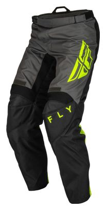 Pantalón Fly Racing Fly F-16 Negro / Gris / Amarillo fluorescente