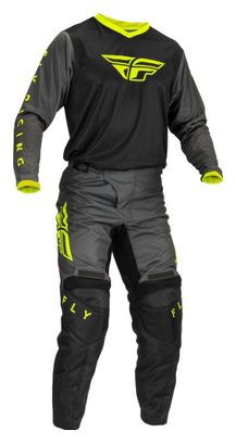 Pantalón Fly Racing Fly F-16 Negro / Gris / Amarillo fluorescente