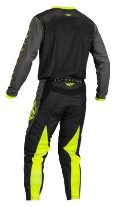 Pantalón Fly Racing Fly F-16 Negro / Gris / Amarillo fluorescente