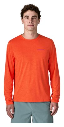 Maglietta tecnica Patagonia Capilene Cool Daily Boardshort con logo arancione da uomo