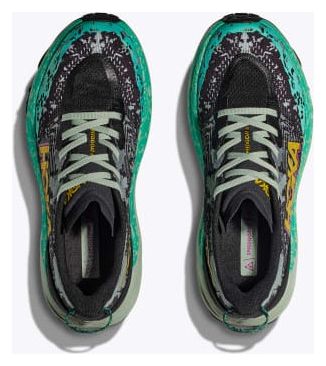 Hoka Speedgoat 6 Trail Shoes Black/Green Women's