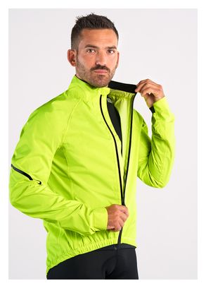 Spiuk Top Ten Men's Neon Yellow Waterproof Jacket
