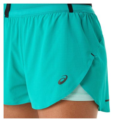 Asics Metarun Blue Women's Split Short