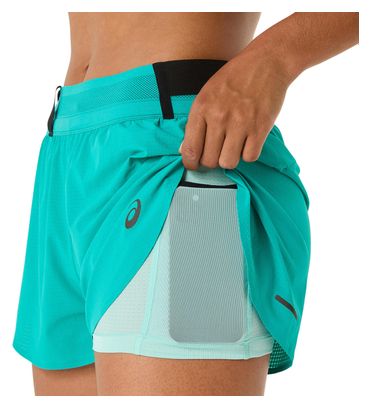 Asics Metarun Blue Women's Split Short