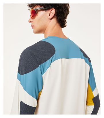 Langarm Trikot Oakley Seeker Edge Weiß