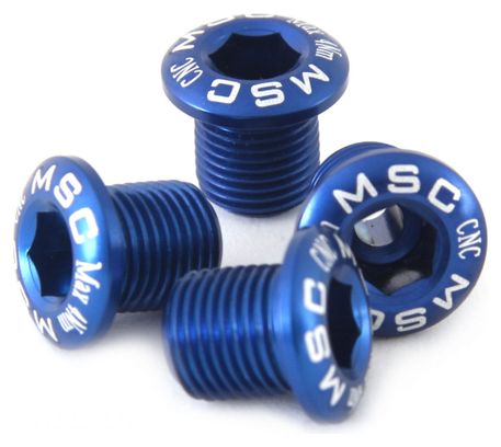 MSC Chainring bolts kit - Blue