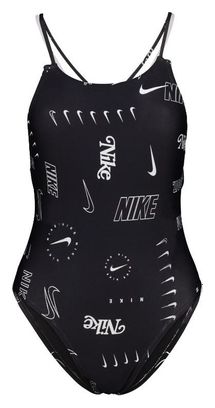 Women's 1-piece swimsuit Nike Swim Modern Spiderback Black