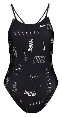 Maillot de Bain Femme 1 pièce Nike Swim Modern Spiderback Noir