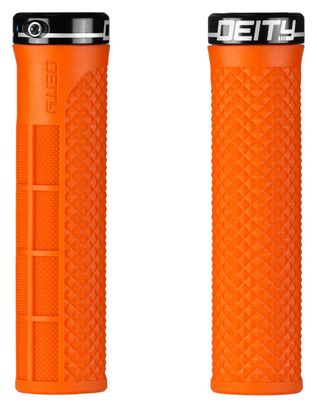 Paire de Grips Deity LockJaw 132 mm Orange