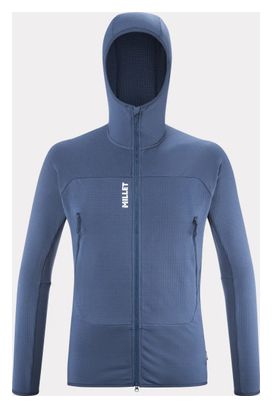 Millet Fusion Grid Hoodie Blue