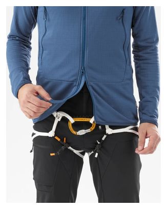 Polaire Millet Fusion Grid Hoodie Bleu