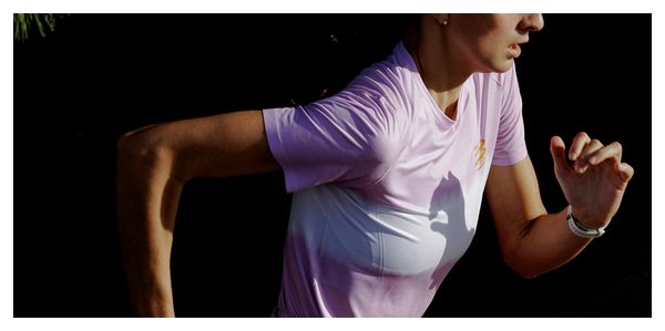 Compressport Performance Women's Pink/White Running T-Shirt