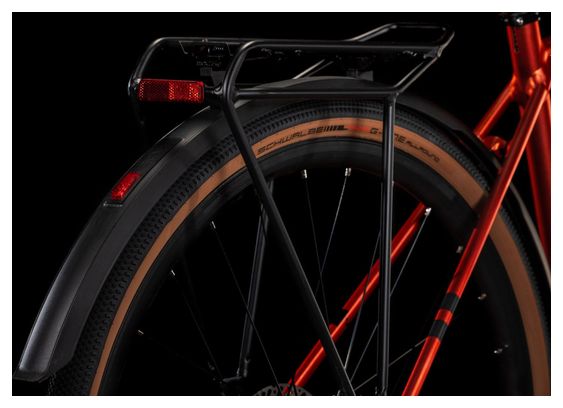 Cube Nulane Pro FE Fitnessfiets Shimano Cues 10S 700 mm Vuur Oranje Rood 2025