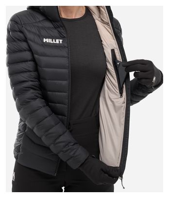 Felpa con cappuccio Millet Evole Light 700 Donna Nero