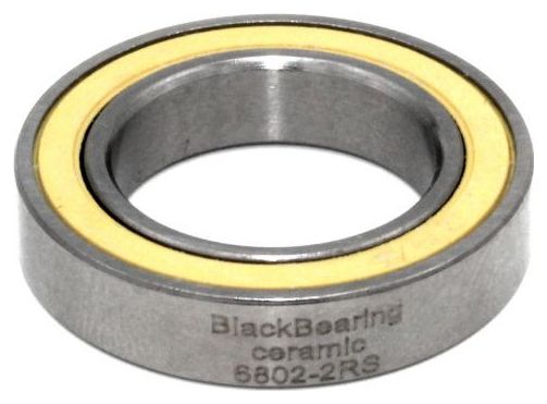 Black Bearing Ceramic 6802-2RS 15 x 24 x 5 mm