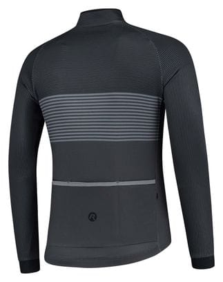 Maillot Manches Longues Velo Rogelli Boost - Homme - Noir/Gris