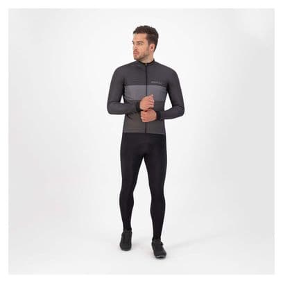 Maillot Manches Longues Velo Rogelli Boost - Homme - Noir/Gris