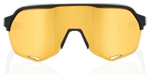 100% S2 Sonnenbrille - Mattschwarz - Gold