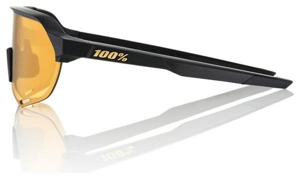 Gafas de sol 100% S2 - Negro mate - Oro