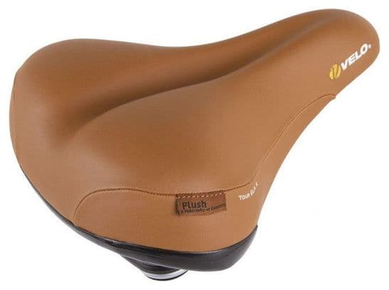 Velo Selle Peluche Avec Suspension Elastomère - Marron