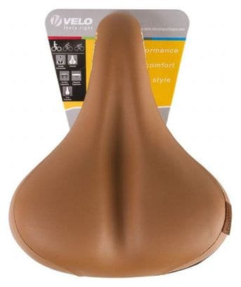 Velo Selle Peluche Avec Suspension Elastomère - Marron