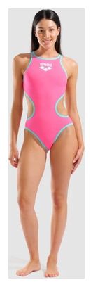 Bañador de una pieza Arena One Biglogo rosa