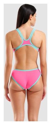 Bañador de una pieza Arena One Biglogo rosa
