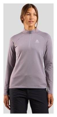 Pullover Women Odlo Essentials Light 1/2 Zip Grau