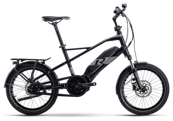 Vélo de Ville Électrique R Raymon CompactRay E 3.0 Shimano Nexus 7V 500 Wh 20'' Noir Gris 2021