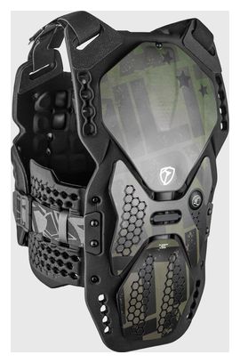 RXR Protect R-Pro 2 Beschermingsvest - Leger zwart/groen