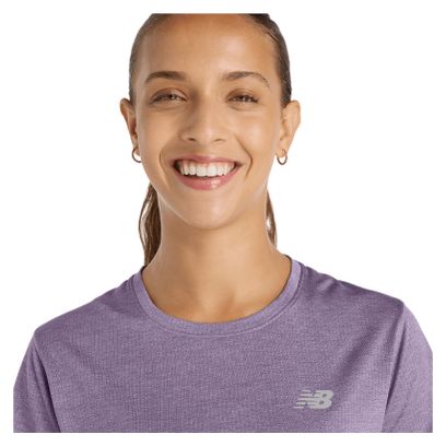 T-Shirt Running New Balance RC Essential Violet Femme
