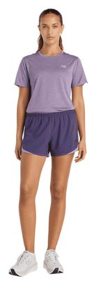 T-Shirt Running New Balance RC Essential Violet Femme