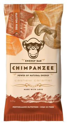 CHIMPANZEE Energy Bar 100% natürliche Cashew Karamell 55g GLUTENFREI