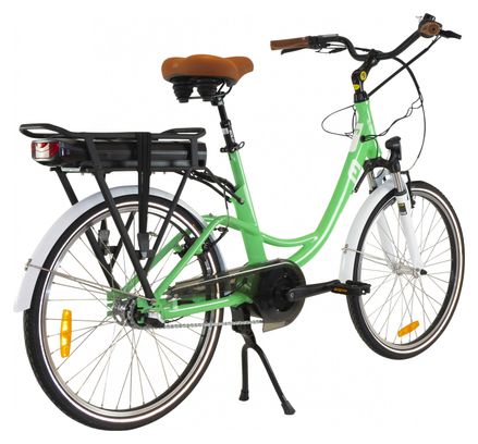Moov'In Cool N3 24 Vélo de ville à assistance électrique | Moteur Central | Couple 50 Nm | Vert clair