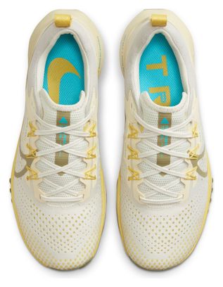 Nike React Pegasus Trail 4 Beige Yellow Scarpe da corsa da donna