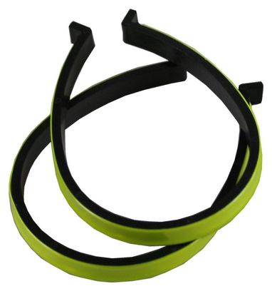 Pinces à pantalon avec réflecteurs - Jaune - taille unique