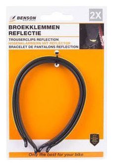 Pinces à pantalon avec réflecteurs - Jaune - taille unique