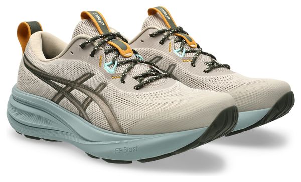Asics Gel-Pulse 17 TR Men's Running Shoes, Beige/Blue