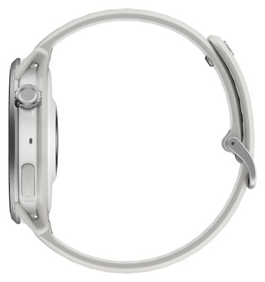 Coros Pace 4 Pro GPS-Uhr mit weißem Silikonarmband