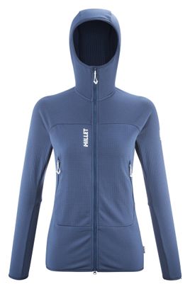 Polaire Femme Millet Fusion Grid Hoodie Bleu