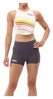 Hoka Race Day Fitted 2.5in Shorts Women's Gray