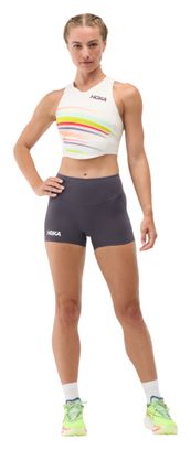 Hoka Race Day Fitted 2.5in Shorts Women's Gray
