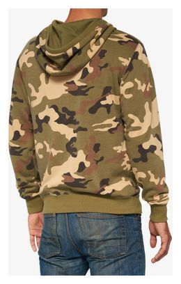 100% Syndicate Fleece Camo Zip Sweat