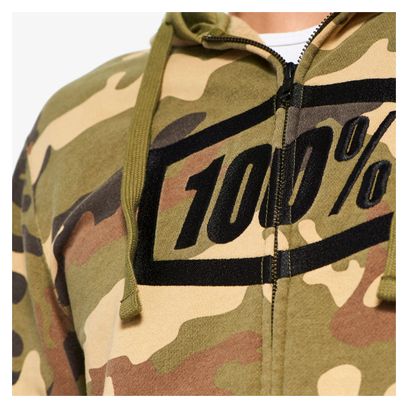 100% Syndicate Fleece Camo Zip Sweat