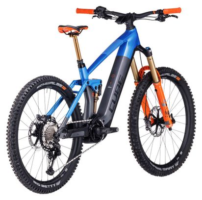 Cube Stereo Hybrid 160 HPC Actionteam 750 27.5 Electric Full Suspension MTB  Shimano XT 12S 750 Wh 27.5'' Blue Grey Actionteam