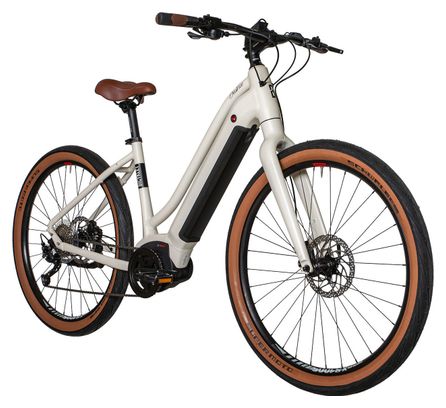 Vélo Fitness Électrique Bicyklet Béatrice Shimano Altus 9V 500 Wh 27.5'' Blanc