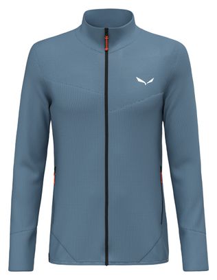 Salewa Puez Wafel Hybride Fleece Blauw