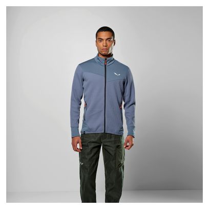 Salewa Puez Wafel Hybride Fleece Blauw