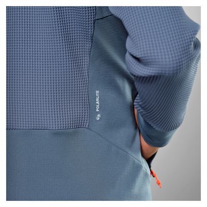 Salewa Puez Wafel Hybride Fleece Blauw